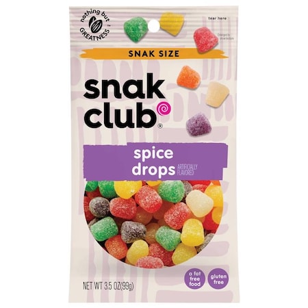 Snak Club Snak Club Spice Drops Gummi Candy 3.5 oz Bagged 1785535